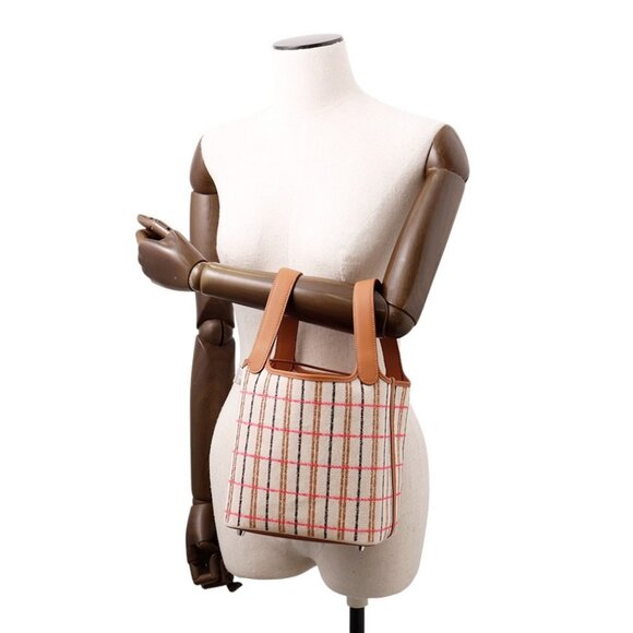 HERMES Picotin Lock Blanket Size PM Toile H/Swift Leather Gold/Ecru/Fauve - Picture 3 of 7